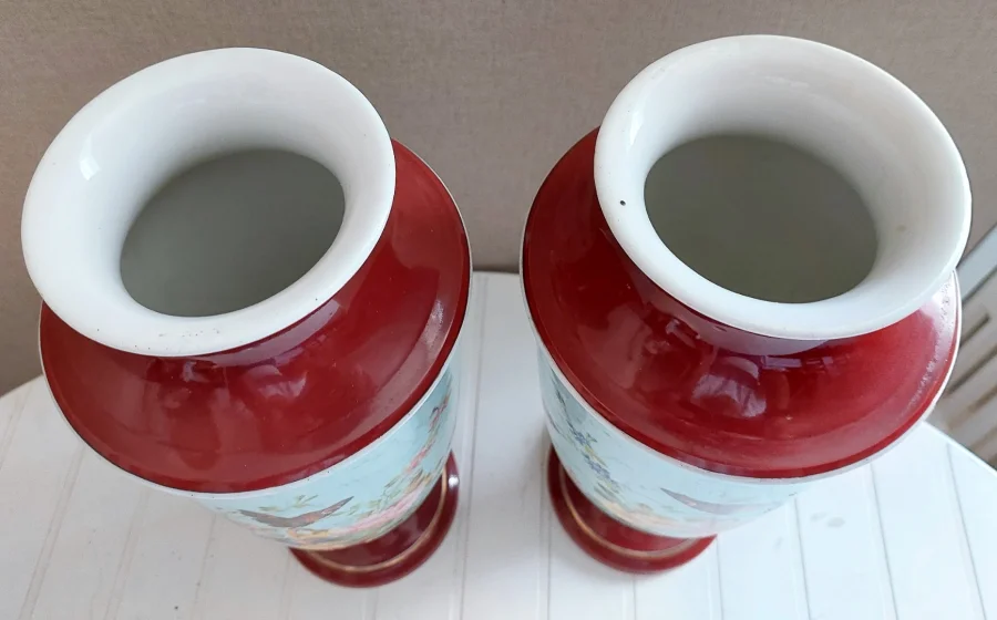 PAIR OF NAPOLEON III PERIOD VASES
