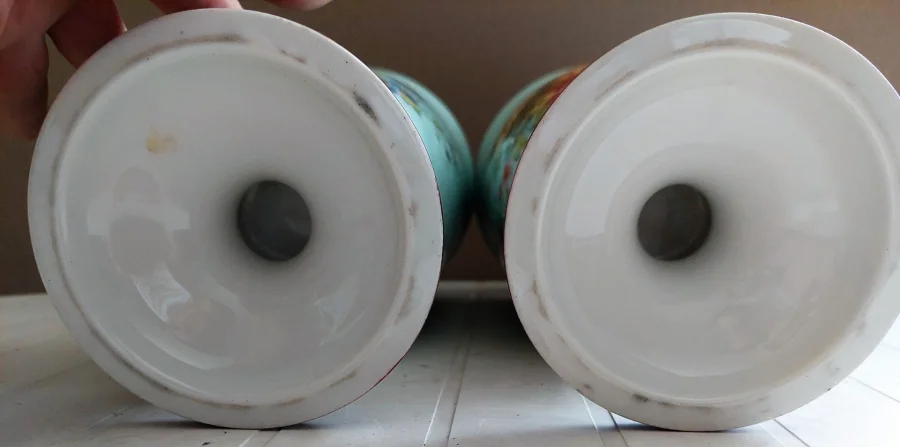 PAIR OF NAPOLEON III PERIOD VASES