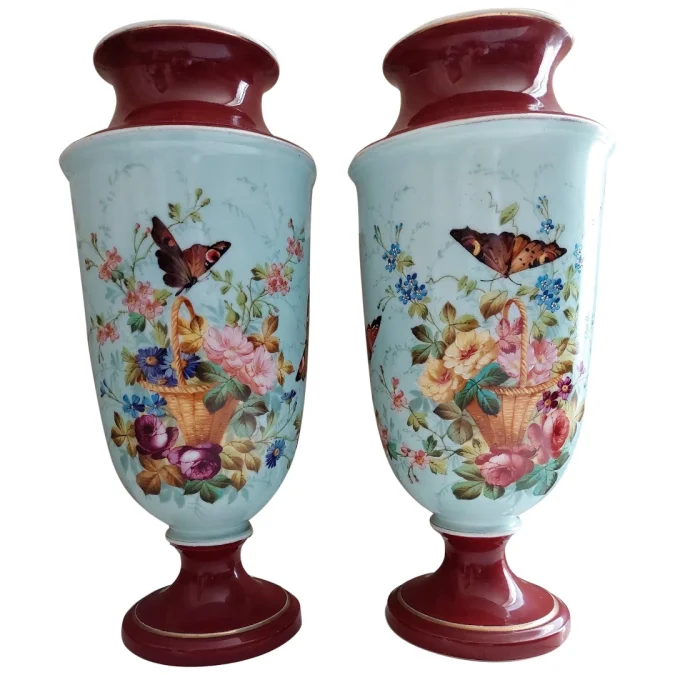 PAIR OF NAPOLEON III PERIOD VASES