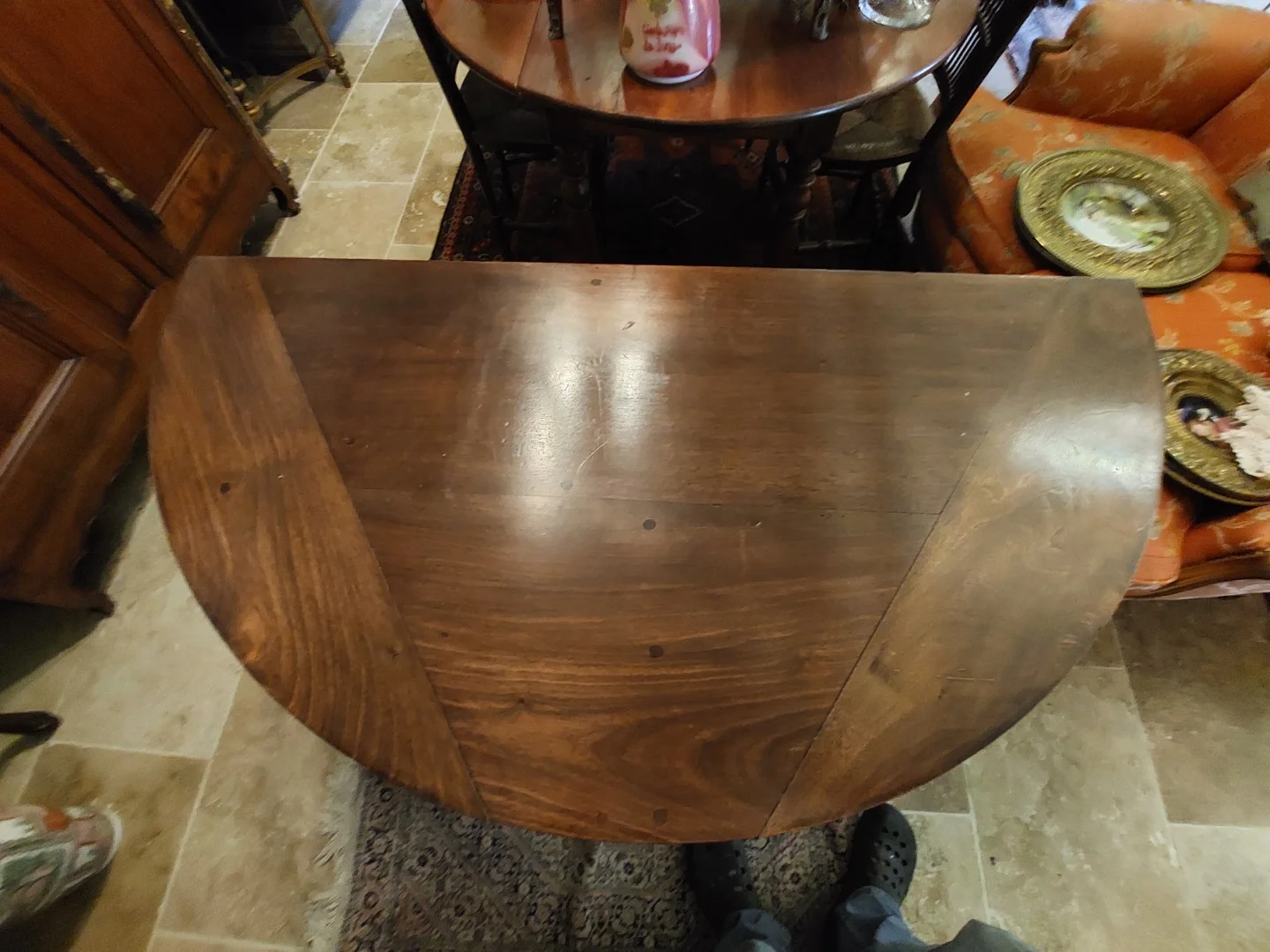 MESA PLEGABLE PERIODO LOUIS PHILIPPE