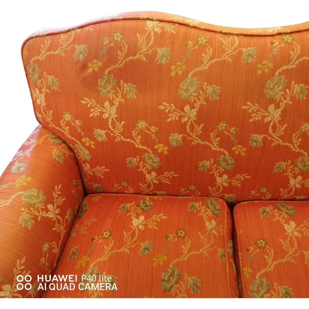 Banquette fauteuils bergère Louis XV en merisier blond début 20ème