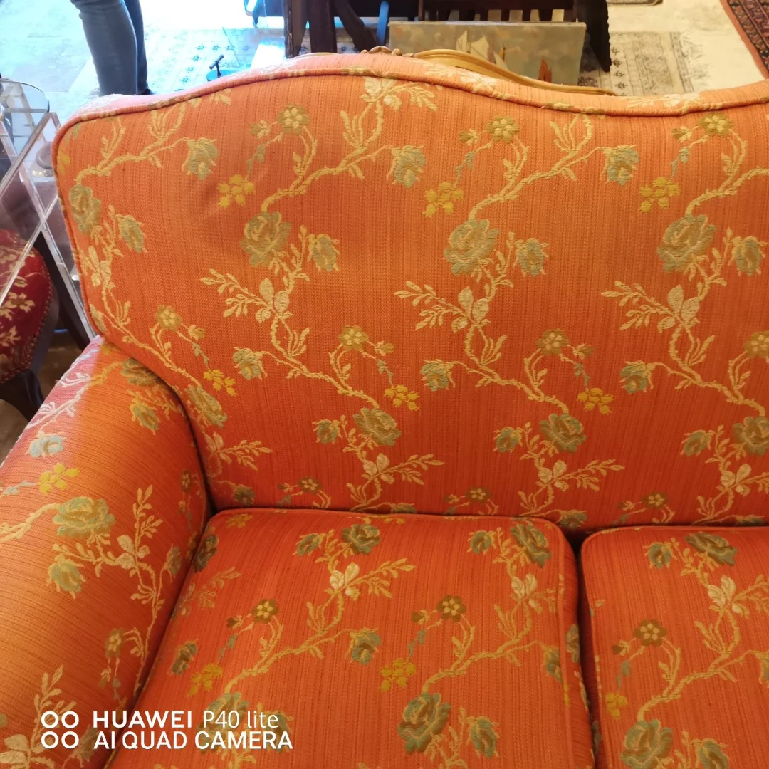 Banquette fauteuils bergère Louis XV en merisier blond début 20ème