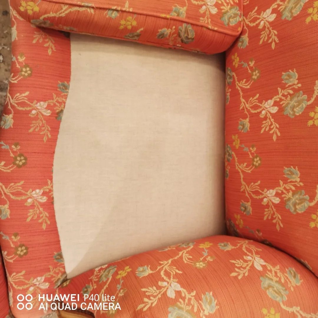 Banquette fauteuils bergère Louis XV en merisier blond début 20ème