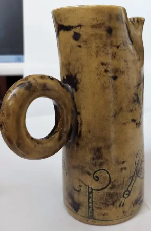 Pichet / vase vintage en céramique française par Jacques Blin (circa 1950s)