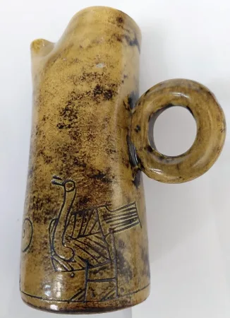 Pichet / vase vintage en céramique française par Jacques Blin (circa 1950s)