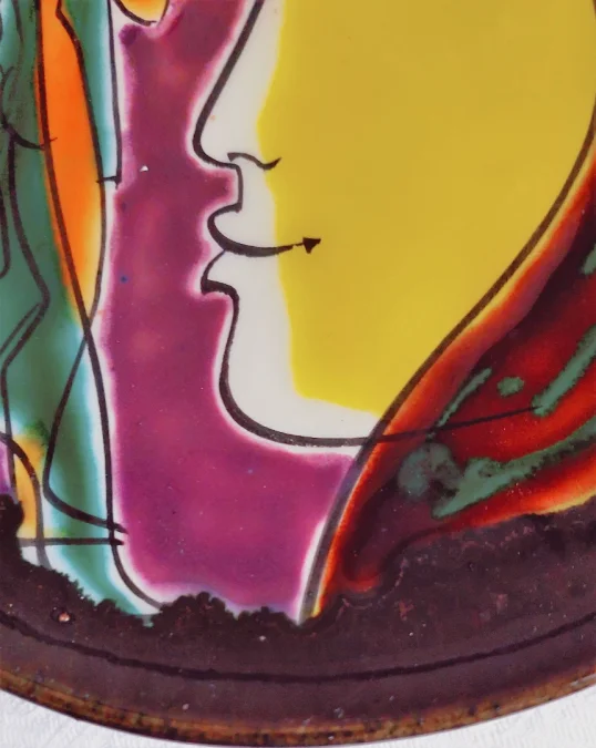 CERAMIC PLATE by Yves NEVEU