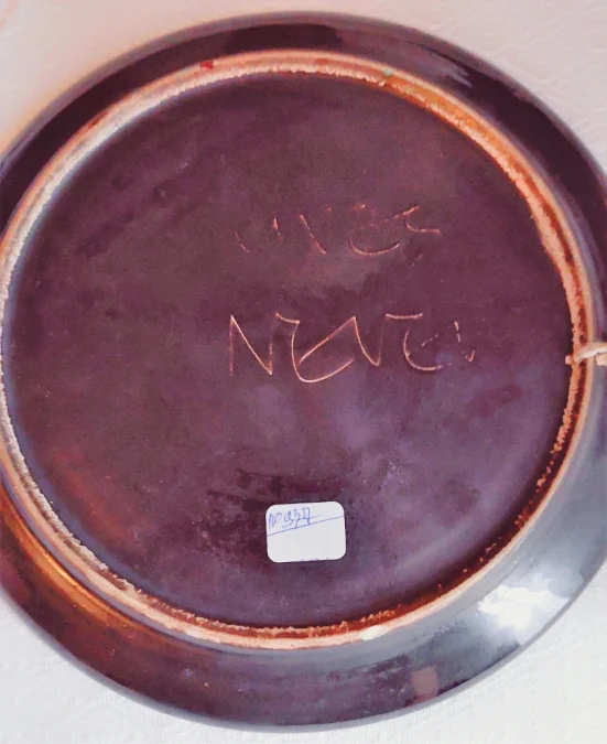 CERAMIC PLATE by Yves NEVEU