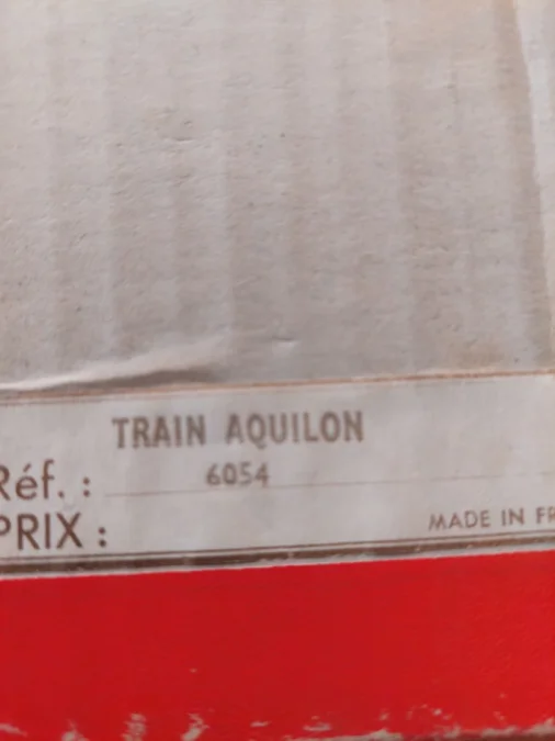 GéGé coffret train électrique L'aquilon HO SNCF vintage