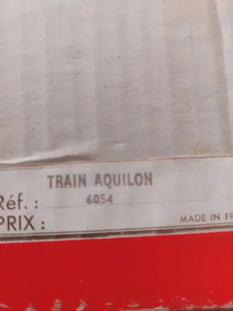 GéGé coffret train électrique L'aquilon HO SNCF vintage