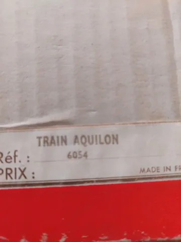 GéGé coffret train électrique L'aquilon HO SNCF vintage