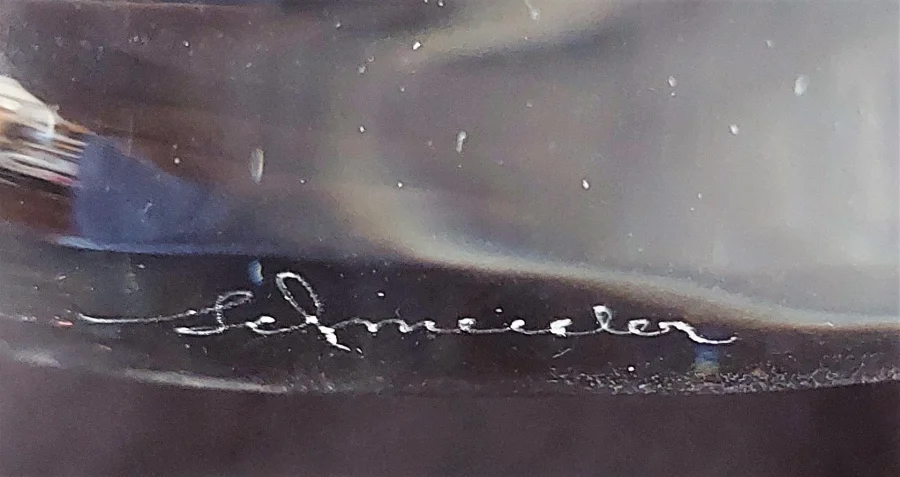 Paire de Bougeoir en crystal signé maison Schneider (France)années 60-70