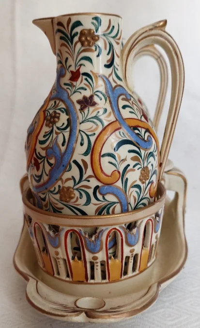 Rare serviteur huilier et vinaigrier KG Lunéville début  20ème