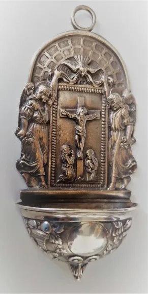 Benitier en argent massif poinçon Minerve fin19ème
