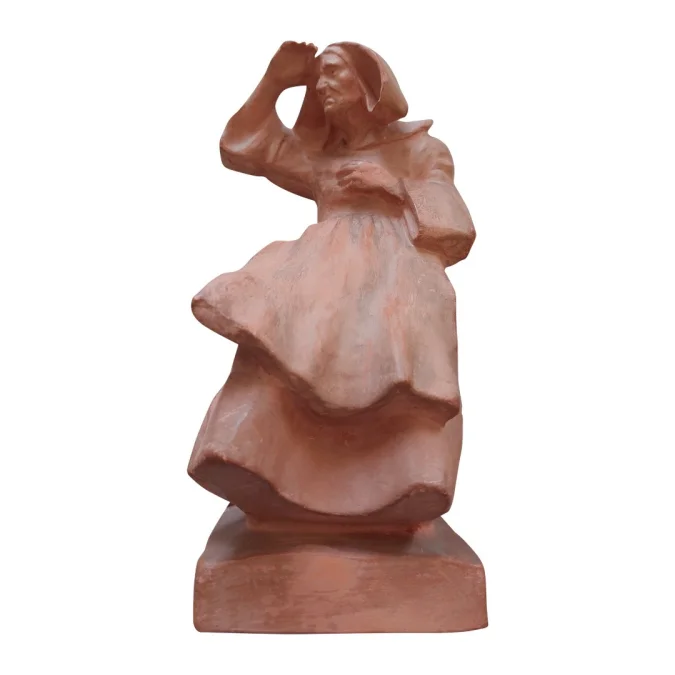 STATUETTE OF A BRETON by Yvon ROY