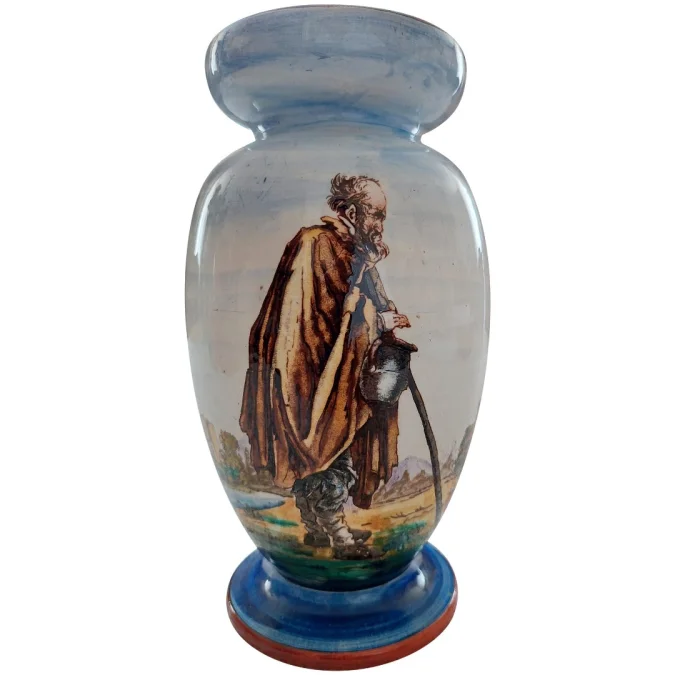 GIEN FAIENCE VASE