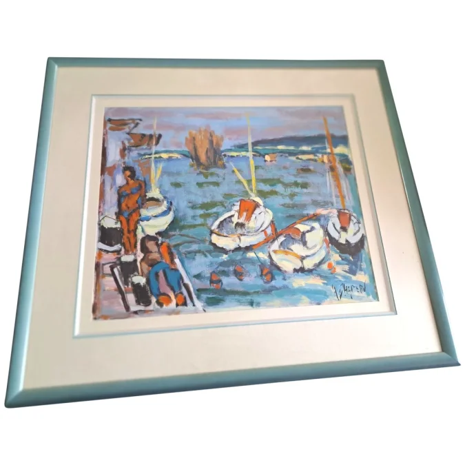 GOUACHE ON PAPER signed by  Henri CHAPEAU