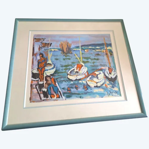 GOUACHE ON PAPER signed by  Henri CHAPEAU