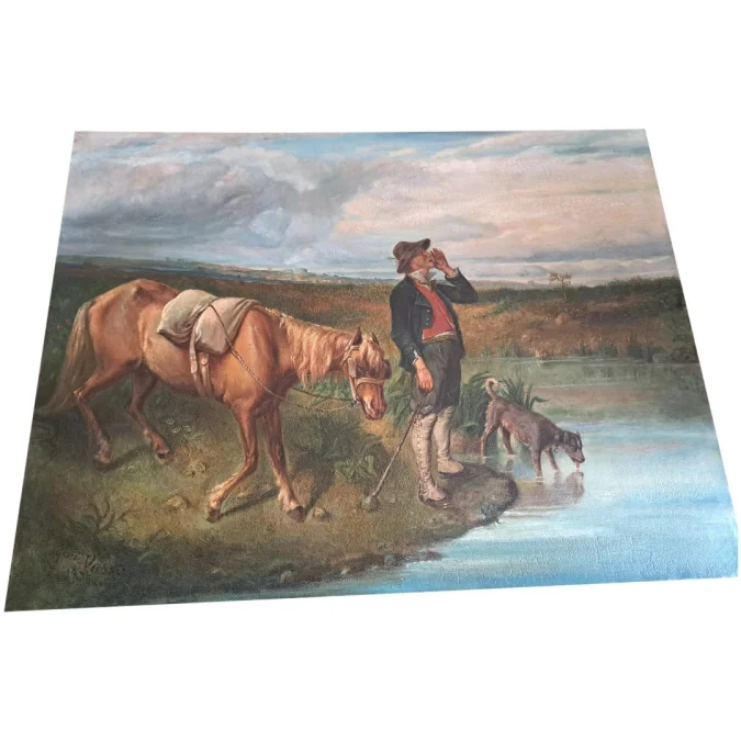 PAINTING signed  Eugenie Vassa... f