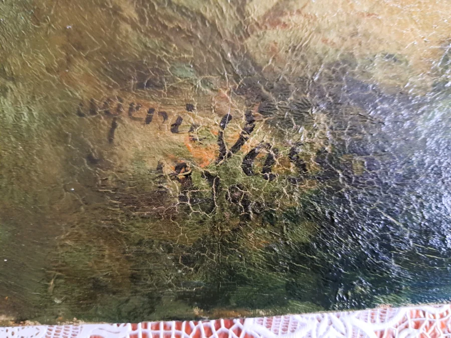 PAINTING signed  Eugenie Vassa... f