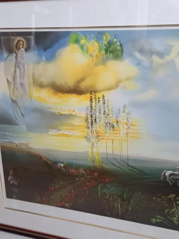 LITOGRAFÍA - Salvador DALI Castillo de Gala à Pubol