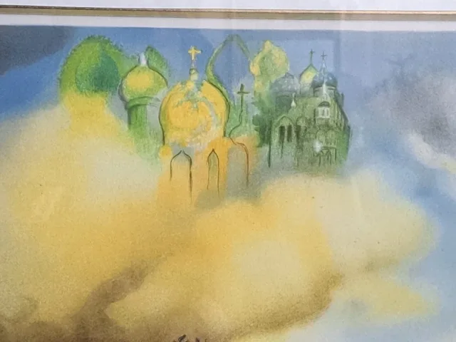 LITOGRAFÍA - Salvador DALI Castillo de Gala à Pubol