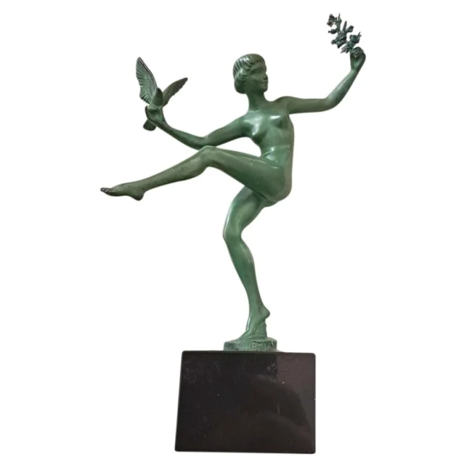 Sculpture d’époque Art Déco signée Marcel-André Bouraine (1886 – 1948) dit Briand