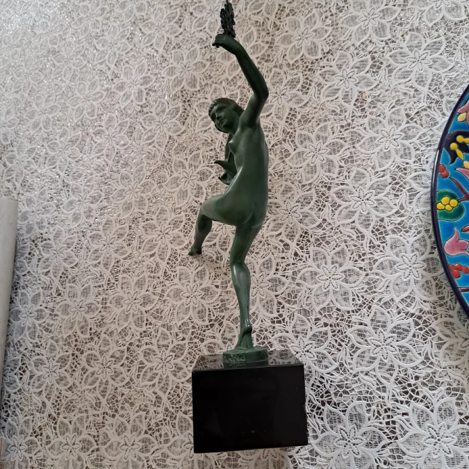 Sculpture d’époque Art Déco signée Marcel-André Bouraine (1886 – 1948) dit Briand