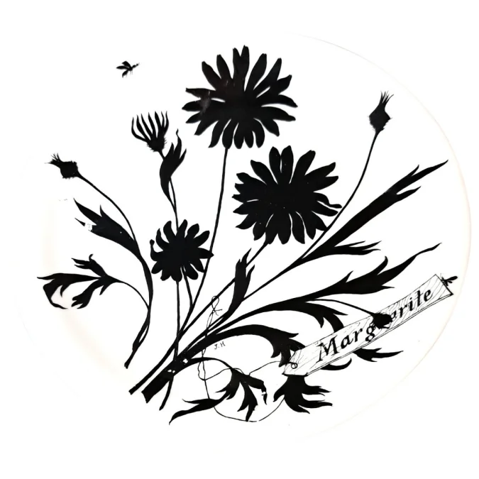 PLATE decorated by Jeannine METREAU for PRIMAVERA