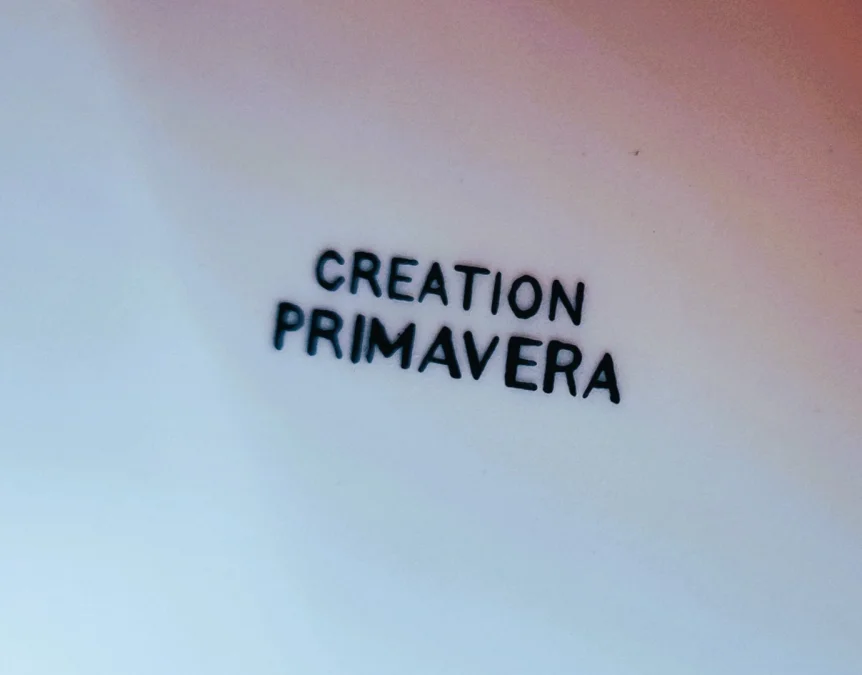 PLATE decorated by Jeannine METREAU for PRIMAVERA