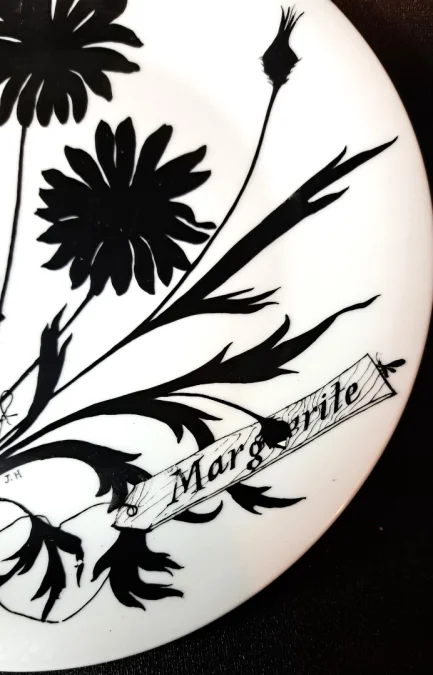 PLATE decorated by Jeannine METREAU for PRIMAVERA