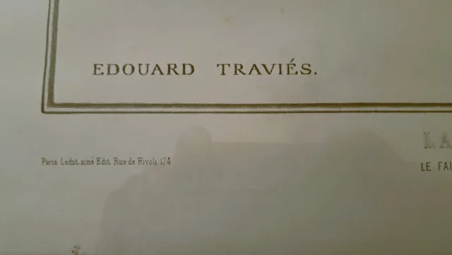 Gravure de Chasse le Faisan d'après Edouard Traviés