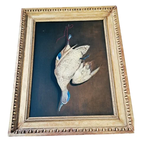 HUNTING SCENE signed  J.L.V