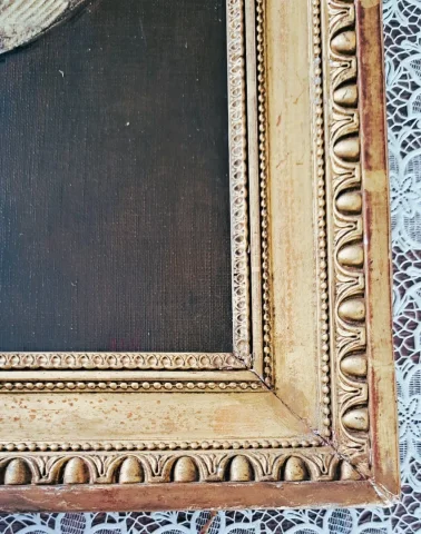 HUNTING SCENE signed  J.L.V