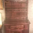Buffet deux corps vaissellier en merisier syle louis XV  milieu XXème