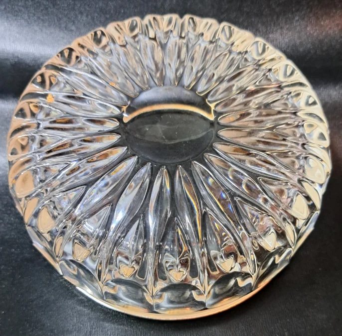 PAIR OF CRYSTAL AND SILVER PLATE BOWLS