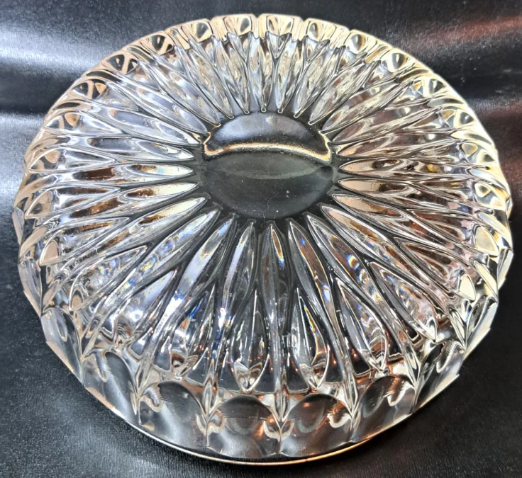 PAIR OF CRYSTAL AND SILVER PLATE BOWLS