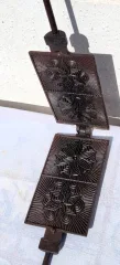 Gaufrier en fonte de fer début 20ème