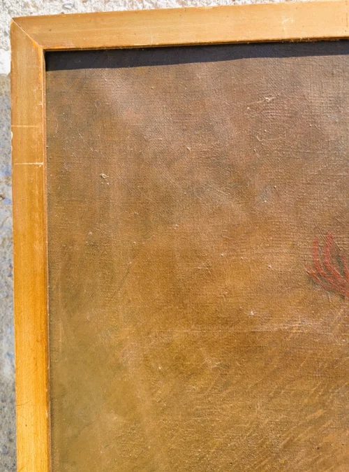 Paire de Nature morte aux faisans huile sur toile à restaurer fin XIXème