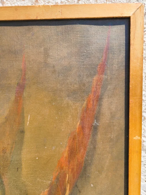 Paire de Nature morte aux faisans huile sur toile à restaurer fin XIXème
