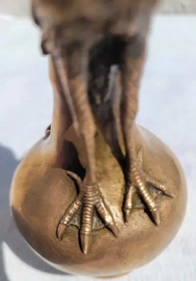 Vase à l'ibis et au serpent d'après Christophe Fratin fin 19ème