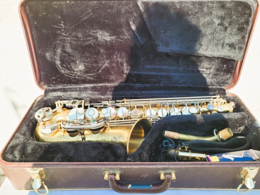Saxophone Sakura avec sa valise