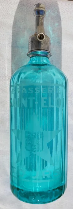 Bouteille Siphon eau de Seltz Ancien Brasserie Saint EloiTours