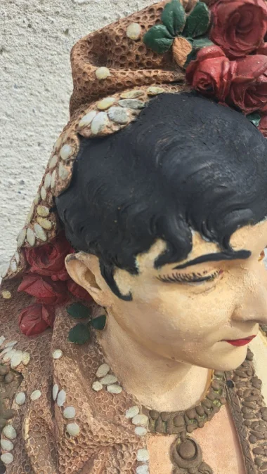Sculpture Terre Cuite Par Adolphe Maubach Buste De Femme 19ème