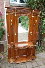 Napoléon III walnut hall stand, late 19th century
