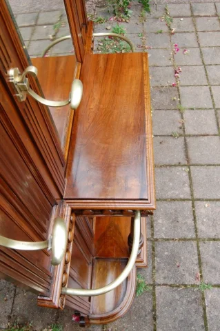 Napoléon III walnut hall stand, late 19th century — Excellent condition