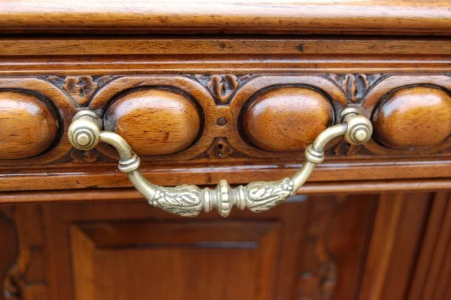Napoléon III walnut hall stand, late 19th century — Excellent condition