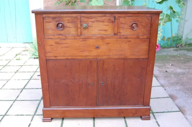 Klein Louis-Philippe dressoir in mahonie, 19e eeuw — Uitstekende staat