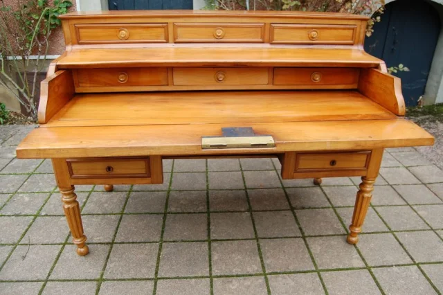 Louis-Philippe bureau in kersenhout, 19e eeuw — Uitstekende staat
