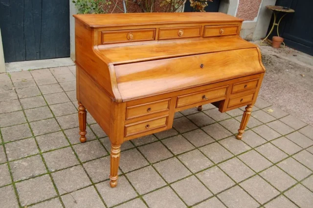 Louis-Philippe bureau in kersenhout, 19e eeuw — Uitstekende staat