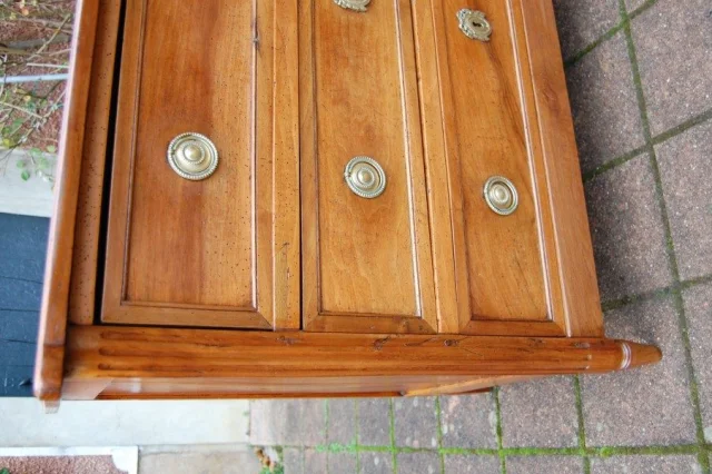 Cassettone secrétaire Luigi XVI in noce, XVIII secolo — Eccellente stato